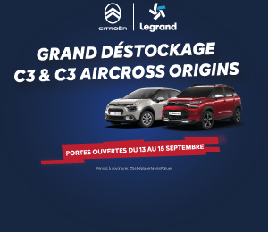 Bannière mobile Déstockage C3 & C3 AIRCROSS ORIGINS