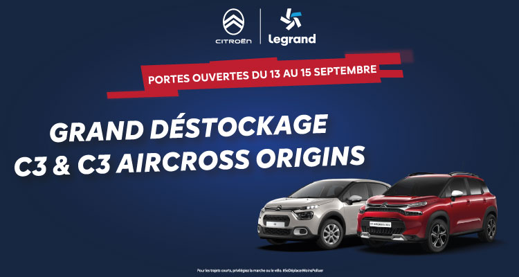 Déstockage C3 & C3 AIRCROSS ORIGINS